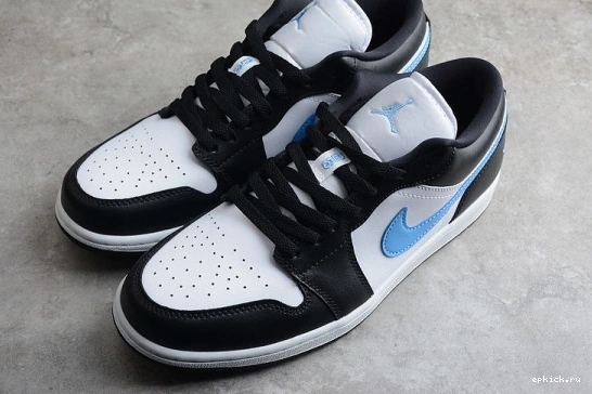 Cheap EP Black White 1 Low Blue DC0774-041  University Jordan DC0774-041 (W) 1227